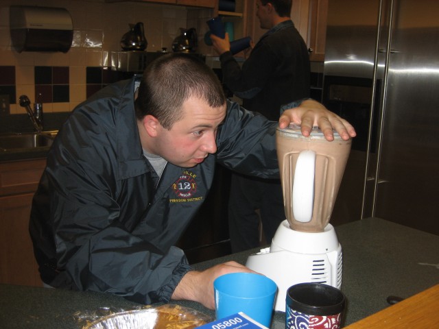 Is this how you make a milkshake?